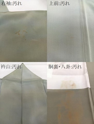 平和屋着物■上質な小紋 作家物 登仕子染 霞文 正絹 逸品 CABH5502xi