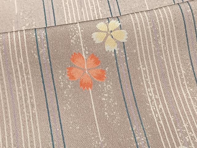 平和屋着物■上質な小紋 矢羽花間道 正絹 逸品 未使用 CABH5506xi