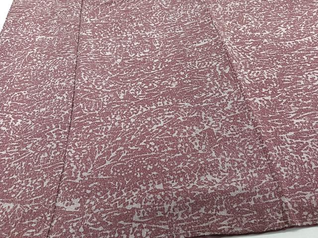 平和屋着物■上質な小紋 抽象文 鬼しぼ縮緬 正絹 逸品 未使用 CABH5517xi