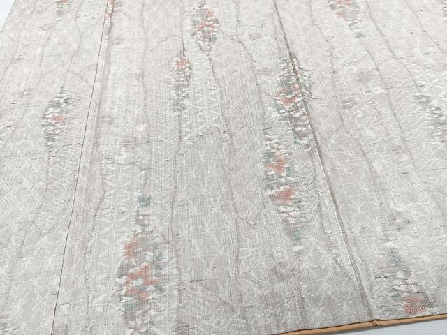 平和屋着物■上質な紬 枝花文 正絹 逸品 CABH5521xi
