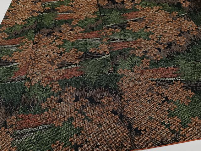 平和屋着物■上質な紬 樹林文 正絹 逸品 CABH5523xi