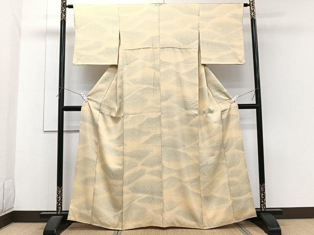 平和屋着物■上質な小紋 草重ね文 暈し染め 正絹 逸品 CABH5550xi