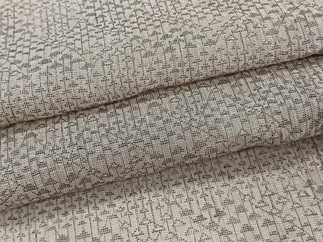 平和屋着物*夏物 上布 幾何学文様 麻 逸品 CABH5556xi