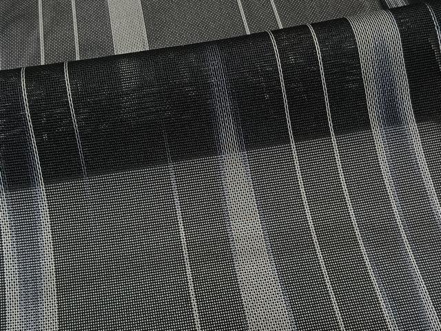 平和屋着物*夏物 小紋 紗 矢羽文 黒地 正絹 逸品 CABH5582xi