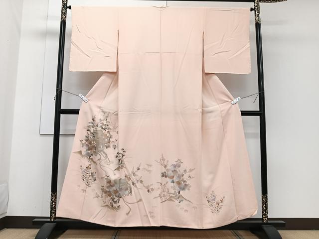 平和屋着物■色留訪問着 御所車松竹梅花文 金銀彩 正絹 逸品 CABH5587xi