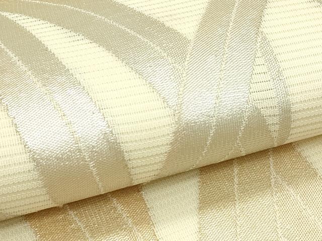 平和屋着物*夏物 九寸名古屋帯 草木文 金銀糸 正絹 逸品 未使用 CABH5611rv