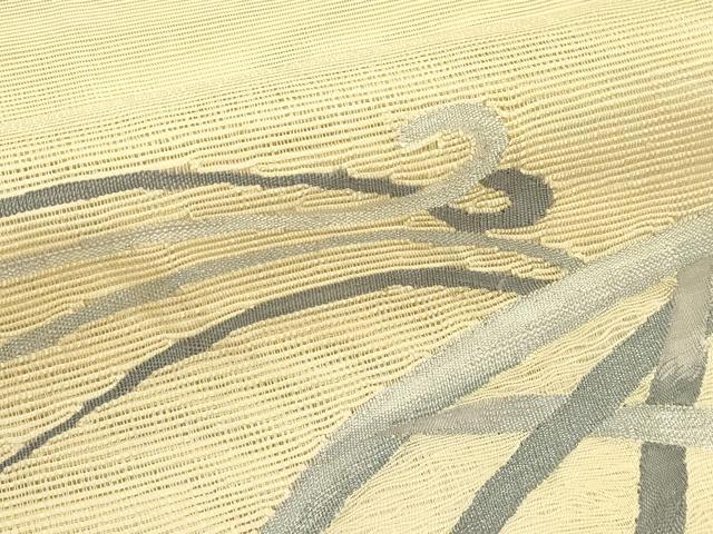 平和屋着物*夏物 八寸名古屋帯 すくい織 籬文様 正絹 逸品 CABH5651rv