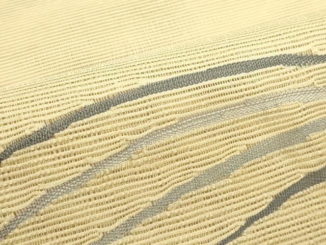 平和屋着物*夏物 八寸名古屋帯 すくい織 籬文様 正絹 逸品 CABH5651rv