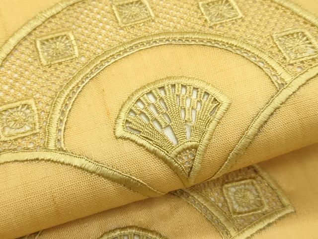平和屋着物*夏物 つけ帯 総刺繍 青海波 正絹 逸品 CABH5669rv