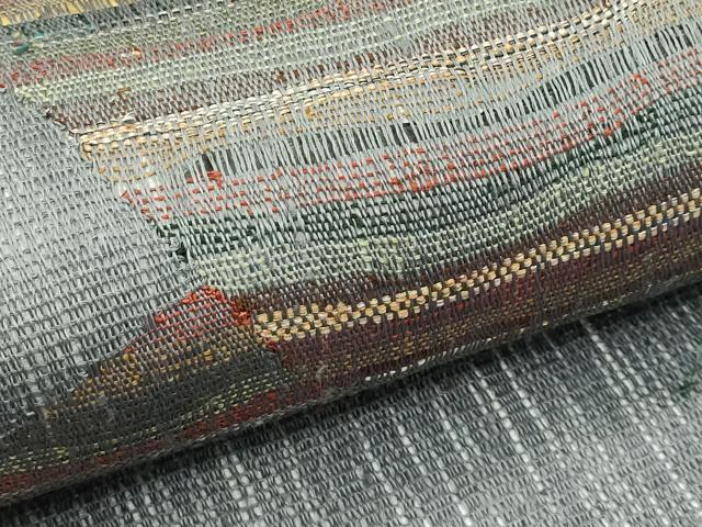 平和屋着物*夏物 六通柄袋帯 色紙重ね文様 正絹 逸品 CABH5671rv