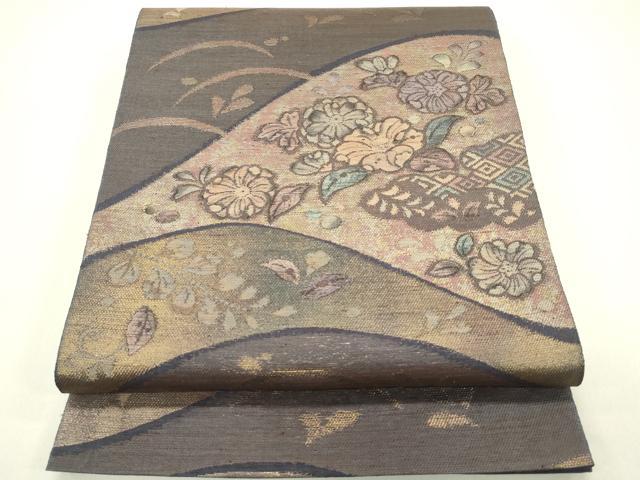 平和屋着物*夏物 六通柄袋帯 辻が花 金糸 正絹 逸品 CABH5683rv