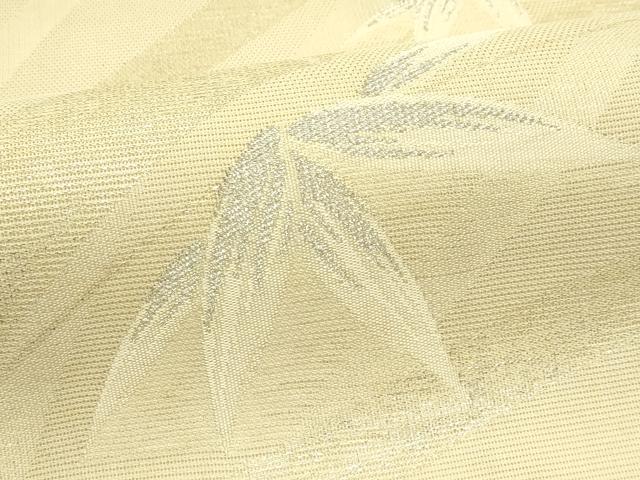 平和屋着物*夏物 六通柄袋帯 笹竹文 銀糸 正絹 逸品 CABH5699rv