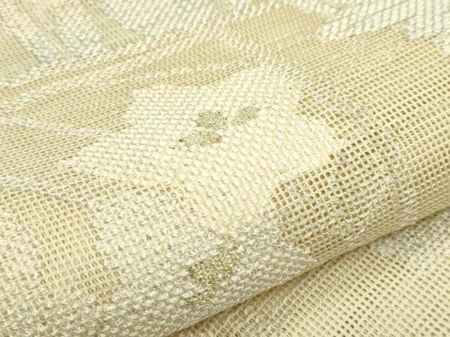 平和屋着物*夏物 六通柄袋帯 色紙重ね秋草文 金銀糸 正絹 逸品 未使用 CABH5725rv