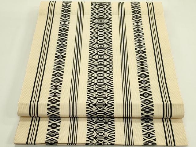 平和屋着物*夏物 本場筑前博多織 八寸名古屋帯 紗献上 正絹 逸品 CABH5728rv