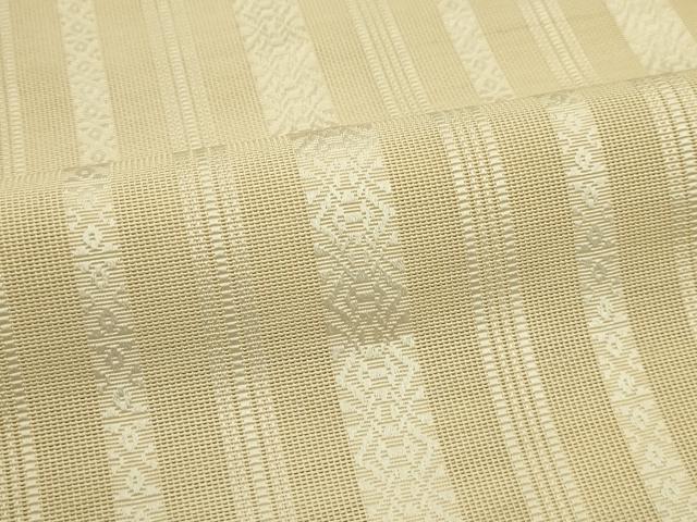 平和屋着物*夏物 本場筑前博多織 八寸名古屋帯 紗献上 枯色 正絹 逸品 CABH5735rv