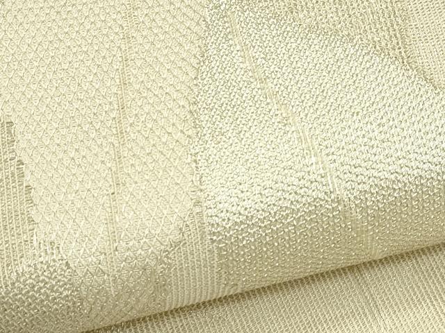 平和屋着物*夏物 六通柄袋帯 葉尽くし 銀糸 正絹 逸品 CABH5740rv