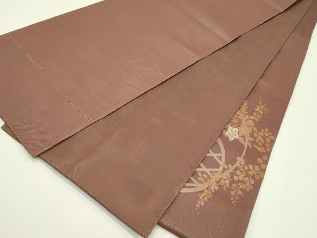平和屋着物*夏物 太鼓柄袋帯 螺鈿箔 籬秋草文 金彩 正絹 逸品 CABH5744rv