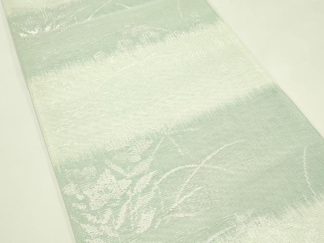 平和屋着物*夏物 六通柄袋帯 秋草文 銀糸 CABH5750rv