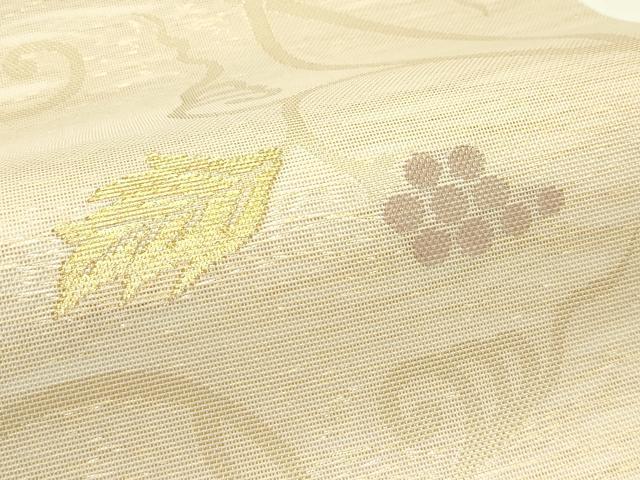 平和屋着物*夏物 六通柄袋帯 葡萄唐草文 金糸 正絹 逸品 CABH5754rv