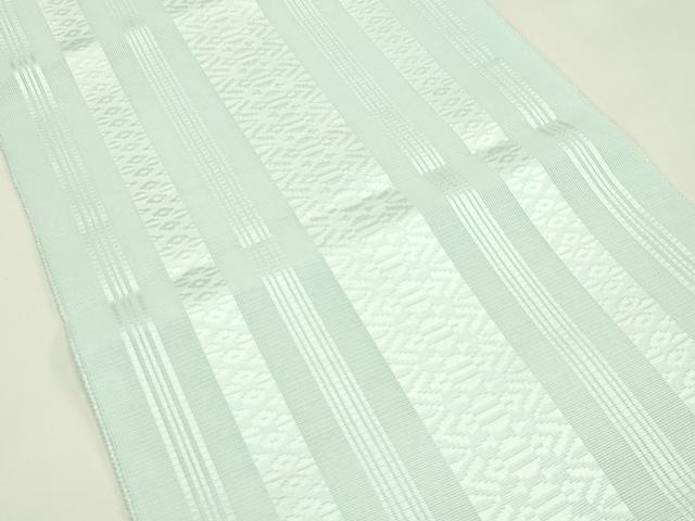 平和屋着物*夏物 博多織 八寸名古屋帯 紗献上 青磁鼠色 CABH5762rv