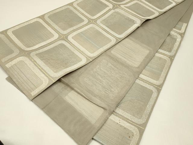 平和屋着物*夏物 六通柄袋帯 光の芸術 金銀糸 正絹 逸品 CABH5771rv