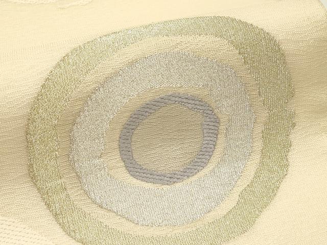 平和屋着物*夏物 六通柄袋帯 丸文 金銀糸 正絹 逸品 未使用 CABH5774rv