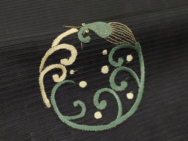 平和屋着物*夏物 アンティーク 大正ロマン 丸帯 総手刺繍 吉祥丸文 金糸 正絹 逸品 CABH5785rv