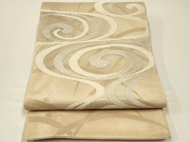 平和屋着物*夏物 太鼓柄袋帯 光琳水 金銀糸 正絹 逸品 CABH5790rv