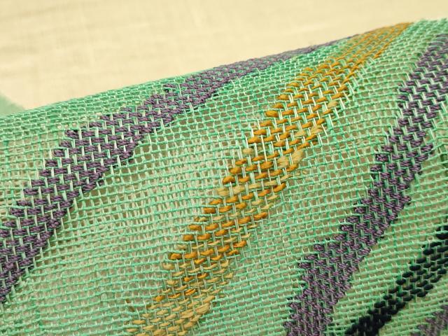 平和屋着物*夏物 八寸名古屋帯 抽象文 正絹 逸品 CABH5791rv