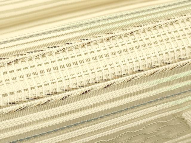 平和屋着物*夏物 八寸名古屋帯 絽綴れ 横段文 正絹 逸品 CABH5793rv