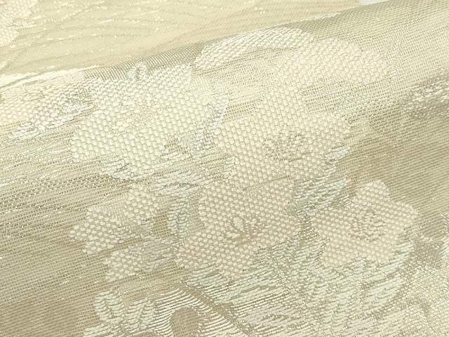 平和屋着物*夏物 六通柄袋帯 秋草筏文 銀糸 正絹 逸品 CABH5817rv