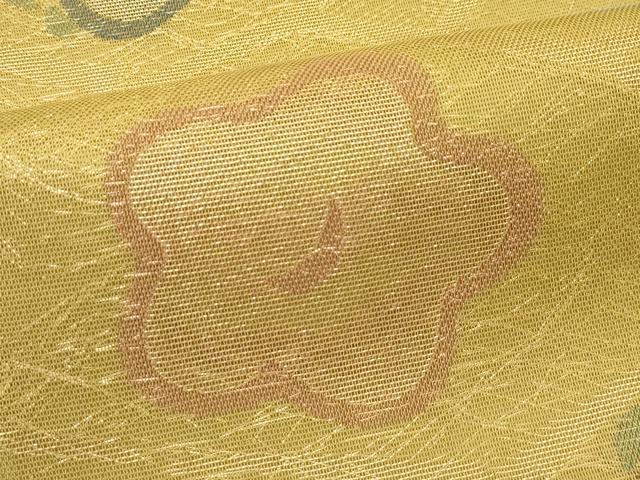 平和屋着物*夏物 全通柄袋帯 梅松文 金糸 正絹 逸品 CABH5828rv