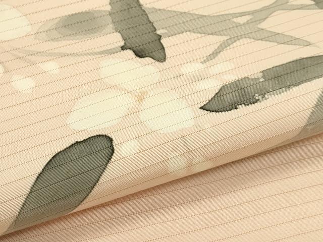 平和屋着物*夏物 絽塩瀬 九寸名古屋帯 手描き 草花文 正絹 逸品 CABH5834rv