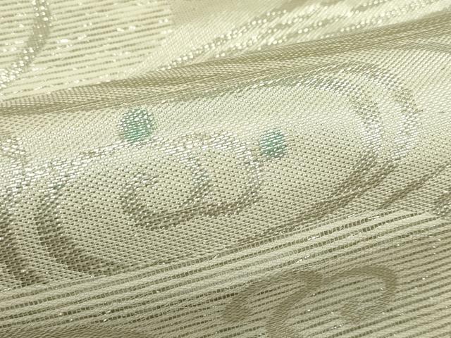 平和屋着物*夏物 九寸名古屋帯 光琳水 銀糸 正絹 逸品 CABH5835rv