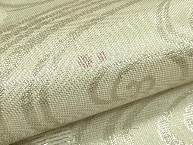 平和屋着物*夏物 九寸名古屋帯 光琳水 銀糸 正絹 逸品 CABH5835rv