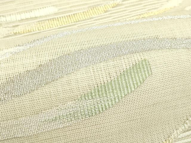 平和屋着物*夏物 八寸名古屋帯 絽綴れ 霞文 金銀糸 正絹 逸品 CABH5852rv