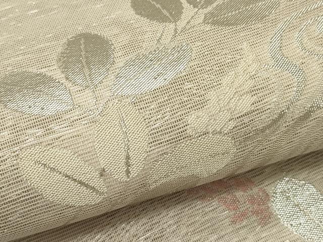 平和屋着物*夏物 六通柄袋帯 流水萩文 銀糸 正絹 逸品 CABH5863rv