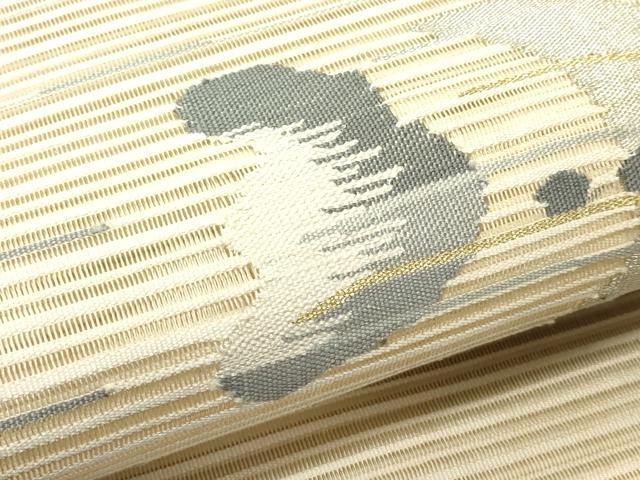 平和屋着物*夏物 八寸名古屋帯 絽綴れ 月 金銀糸 正絹 逸品 CABH5877rv