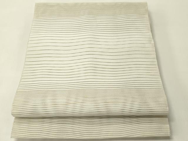 平和屋着物*夏物 八寸名古屋帯 絽綴れ 横段文 正絹 逸品 CABH5881rv