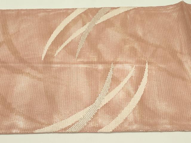平和屋着物*夏物 太鼓柄袋帯 芝草文 銀糸 正絹 逸品 CABH5894rv
