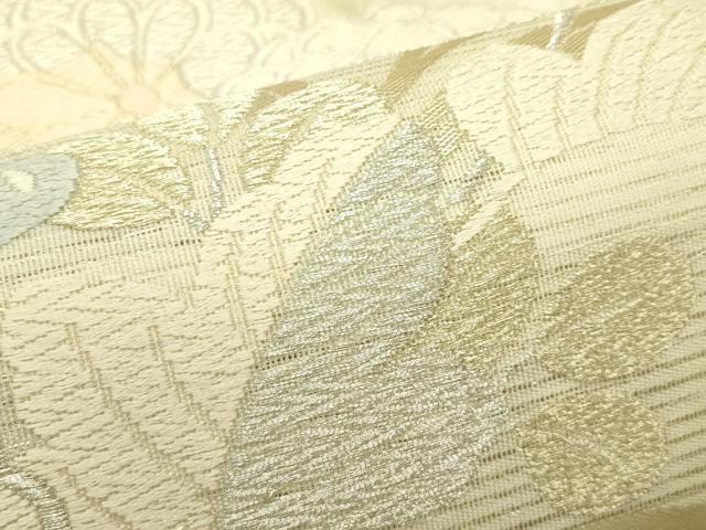 平和屋着物*夏物 六通柄袋帯 唐織 草花文 金銀糸 正絹 逸品 CABH5908rv