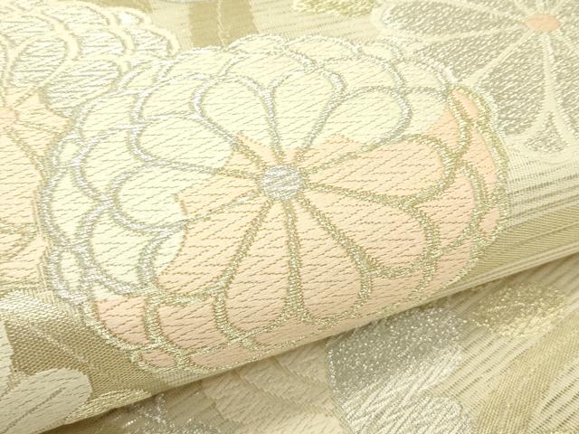 平和屋着物*夏物 六通柄袋帯 唐織 草花文 金銀糸 正絹 逸品 CABH5908rv