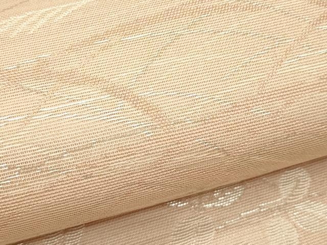 平和屋着物*夏物 六通柄袋帯 秋草文 銀糸 正絹 逸品 未使用 CABH5909rv