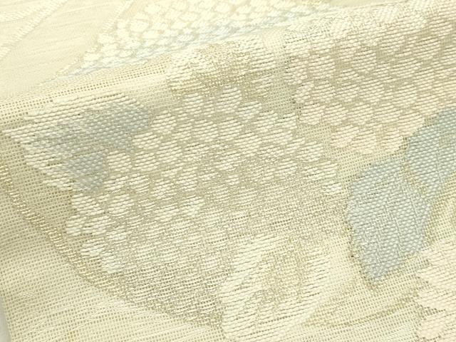 平和屋着物*夏物 六通柄袋帯 草花丸文 金銀糸 正絹 逸品 CABH5916rv