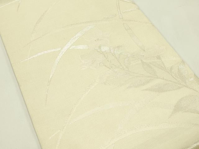 平和屋着物*夏物 六通柄袋帯 桔梗 銀糸 正絹 逸品 未使用 CABH5928rv