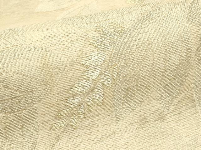 平和屋着物*夏物 六通柄袋帯 草花文 金銀糸 正絹 逸品 CABH5929rv