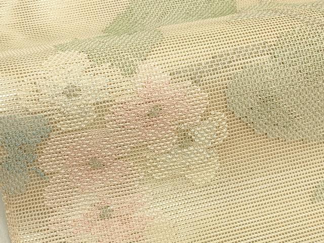 平和屋着物*夏物 太鼓柄袋帯 草花文 金銀糸 正絹 逸品 CABH5970rv