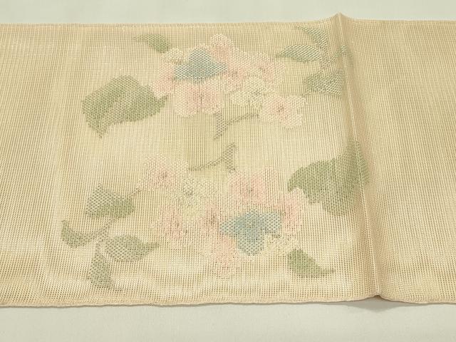 平和屋着物*夏物 太鼓柄袋帯 草花文 金銀糸 正絹 逸品 CABH5970rv