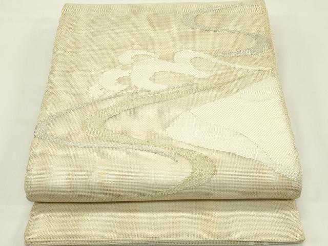 平和屋着物*夏物 太鼓柄袋帯 立波文 金銀糸 正絹 逸品 CABH5977rv