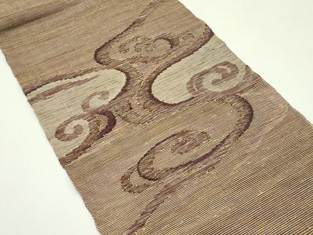 平和屋着物*夏物 八寸名古屋帯 立波文 正絹 逸品 CABH5983rv